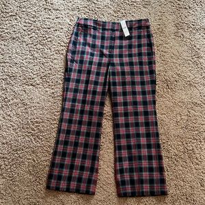 J. Crew size 8 Plaid Hayden Pants New with Tags